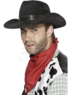 Fekete cowboy kalap az EveNue COSTUMES jelmezkölcsönző szalon kínálatából
